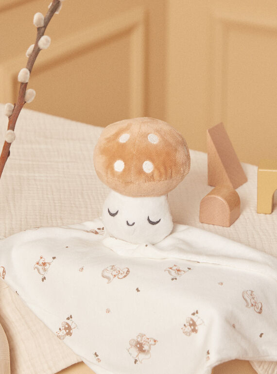 Doudou crudo con estampado de animales del bosque para recién nacido LONZO / 24H0AM22JOU001