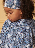 Vestido azul y blanco con estampado floral LACECILE / 24H1BFJ1ROB070
