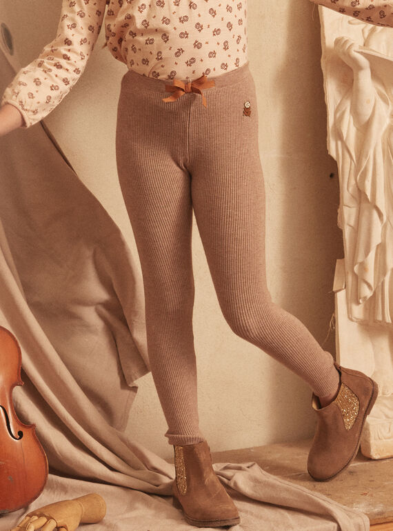 Leggings jaspeados con lazo LITRICETTE / 24H2PFK2LGA011