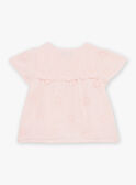 Blusa nude de doble gasa de algodón FAURSULA / 23E1BFP1CHED319