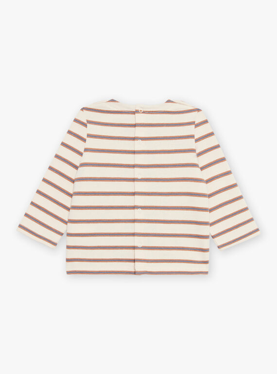Camiseta beige de rayas DASAM / 22H1BGY3TMLA001