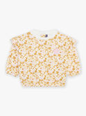 Sudadera de chándal de muletón crudo con estampado floral FABABY / 23E1BF81JGH001