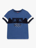 Camiseta azul índigo para niño CINOAGE / 22E3PGK2TMC703