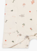 Mono corto color crudo con estampado animal FATANGUY / 23E1BGP1SAL007