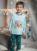 Pijama azul con estampado de pirata para niño CAPIRAGE / 22E5PG45PYJC215