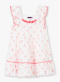 Vestido blanco con estampado de palmeras ZYPANETTE / 21E2PFU2ROB000