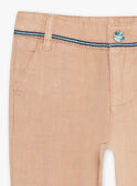 Pantalón arena de lino para niño CIBLOAGE / 22E3PGJ1PAN812
