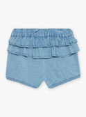 Short denim azul para bebé niña CAPHILIPA / 22E1BFM1SHOP272
