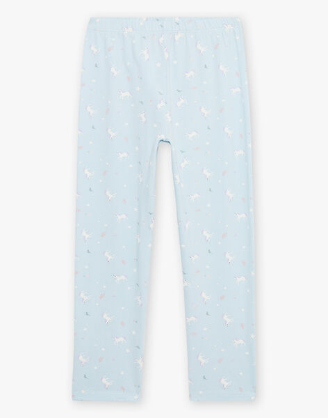 Pijama azul con estampado de unicornios DOULIETTE / 22H5PF23PYJ222