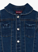 Chaqueta vaquera con detalles anudados para bebé niña CIMELISSA / 22E1BFG1VESP269