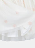 Falda de tul blanca con flores rosas KRISTETTE 1 / 24E2PFB1JUP001