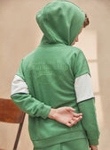 Sudadera verde con capucha  KRICHAMAGE / 24E3PGB2JGHG602