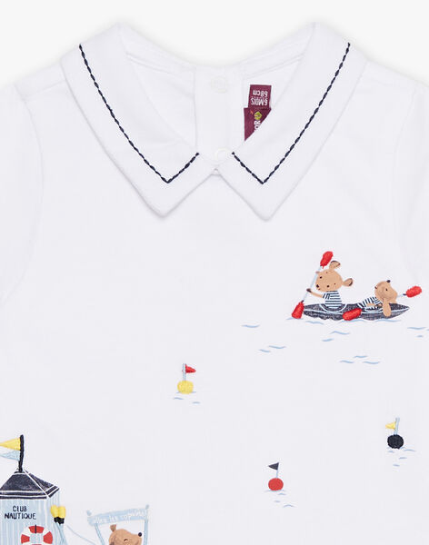 Body T Shirt Ecru A Motifs Fantaisie Bebe Garcon Achat En Ligne Body Sergentmajor