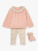 Conjunto de top, pantalón y calcetines palisandro LOELYS / 24H0CF11ENS312
