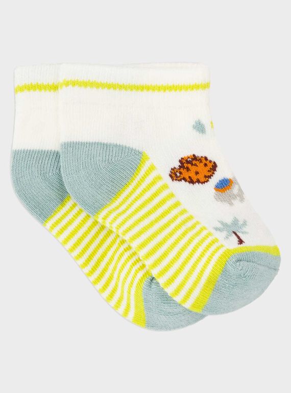 Calcetines cortos de color amarillo RASTEPH / 19E4BGM2SOB632