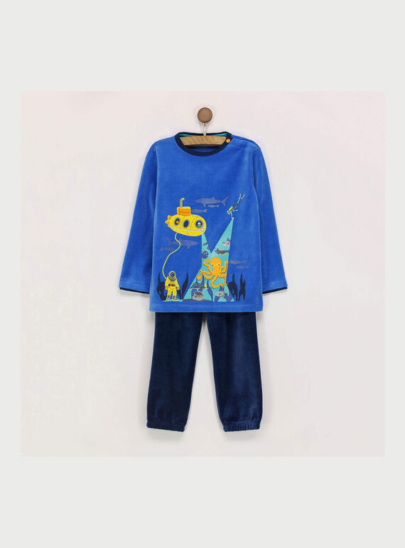Pijama de color azul REPIRAGE / 19E5PG74PYJC213