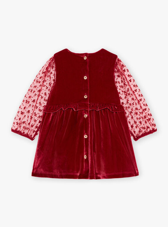 Vestido de terciopelo de manga larga DAVERA / 22H1BF61ROBF526