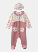 Pijama de terciopelo con gorro 