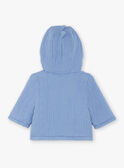 Chaqueta con capucha de color azul para bebé niño ZOUHIR / 21E0CGG1VESC203