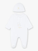 Pelele blanco unisex para bebé ZOCHARLIE_B / 21E0NMY1GRE000