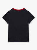 Camiseta de color azul marino con estampado de remo para niño CEBESTAGE / 22E3PG82TMC070