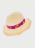 Sombrero de color beige y rosa ROYNAVETTE / 19E4PFQ1CHA009