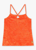 Camiseta de tirantes naranja de felpa FLYPOGETTE / 23E2PFR1DEB407