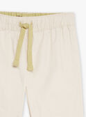 Pantalón blanco tiza de twill GADAEL / 23H1BG81PAN632