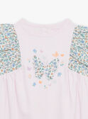 Camisón rosa con estampado de mariposas FLODETTE / 23E5PF32CHN328