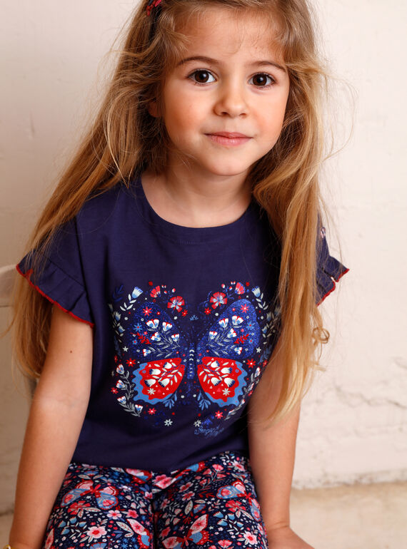 Camiseta de manga corta de color azul horizonte para niño ZOTISETTE / 21E2PFB1TMC216