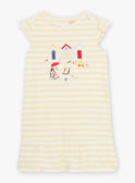 Camisón de rayas de color amarillo sol para niña CHOUTETTE / 22E5PF52CHN102