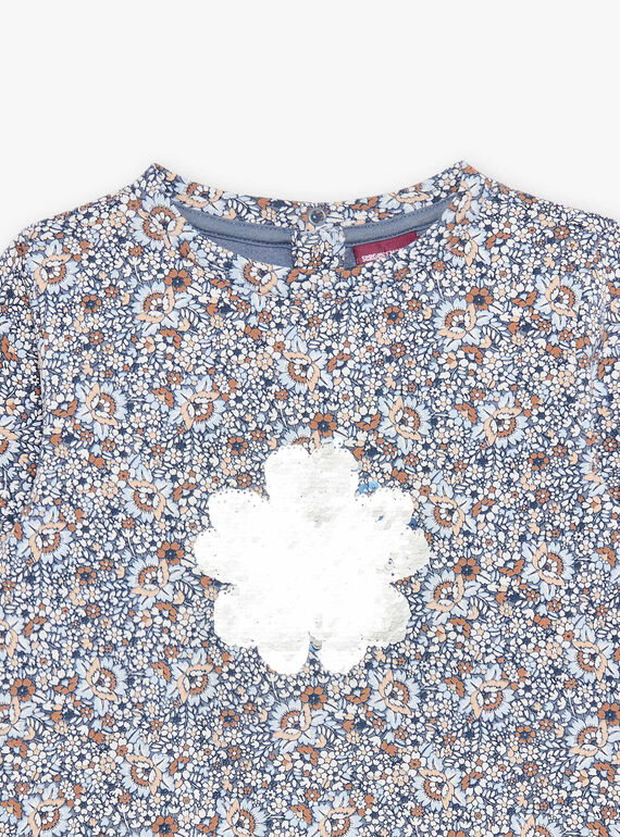 Sudadera con estampado floral y dibujo de copo y lentejuelas reversibles DIASWETTE / 22H2PFY1SWEC206