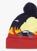 Gorro con borla estampado de paisaje FRAVOTAGE / 23E4PG51BON506