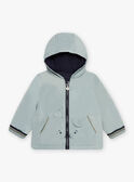 Anorak reversible verde agua para bebé niño CIENZO / 22E1BGG1DML614