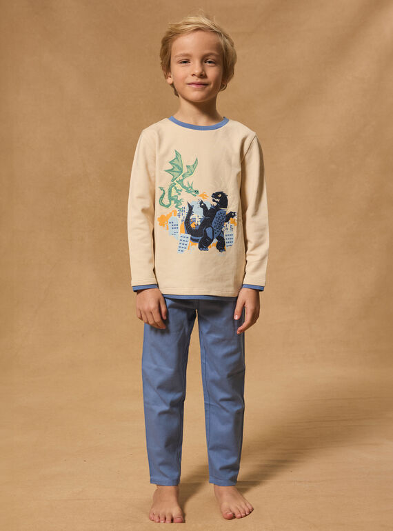 Pijama dragón de muletón cepillado MUIGOZAGE / 25E5PGE3PYJA013