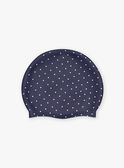 Gorro de piscina de color azul marino de lunares blancos FRYBONETTE / 23E4PFL1D4Y070