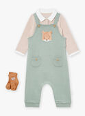 Body, peto y calcetines de color caqui y avellana LOIC / 24H0CG12ENS604
