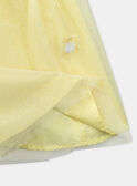Vestido amarillo bordado KRETULETTE / 24E2PFL6ROBB103