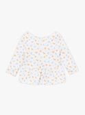 Camiseta de baño de color crudo con estampado de flores KITIANA / 24E4BFG1TUV001