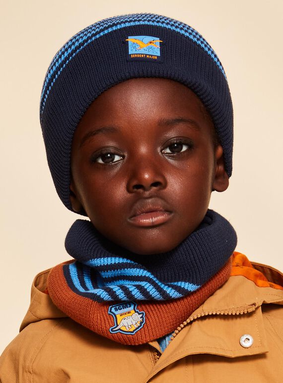 Gorro con vuelta con estampado de rayas FRANAGE / 23E4PG52BON713