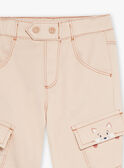 Pantalón cargo beige claro GABERNARD / 23H1BG71PAN801