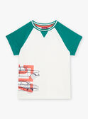 Camiseta cruda con estampado gráfico para niño COTICHAGE / 22E3PGM2TMC001