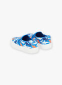 Slip-on de color azul con estampado de tiburones FEVANAGE / 23N10PG31D16715