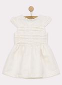 Vestido de color crudo RYANAETTE / 19E2PFR3ROB001