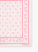 Bandana rosa de popelina para niña CRABAETTE / 22E4PFN1ECHD315