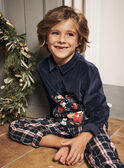 Pijama de Navidad azul marino de terciopelo GLUSKIAGE / 23H5PGG3PYJ713