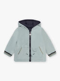 Anorak reversible verde agua para bebé niño CIENZO / 22E1BGG1DML614