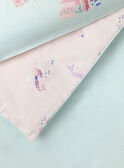 Juego de cama de color turquesa y rosa con estampado de sirena TIPARURSIR2 / 20EZEN71PLR213