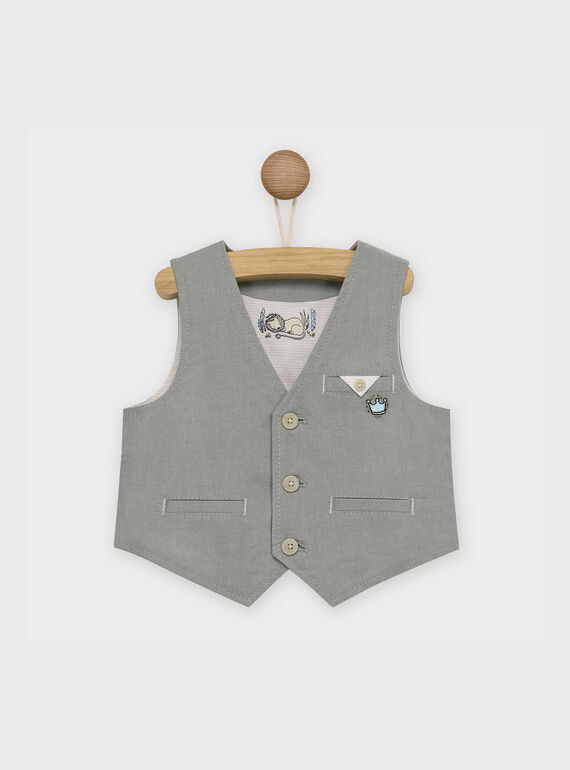Chaleco de color gris RYBRYANE / 19E1BGR1GSM604