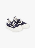 Zapatillas abiertas de color azul marino con estampado de fantasía FIBASKET / 23N10BG31D16070